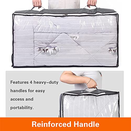 75L Underbed Storage Bags Organizers with Reinforced Handles